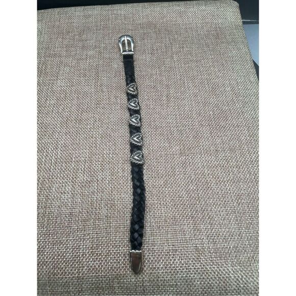 Brighton BANDITS Roped Heart Braid Bandit Bracelet STYLE 07475A Black - Picture 6 of 15